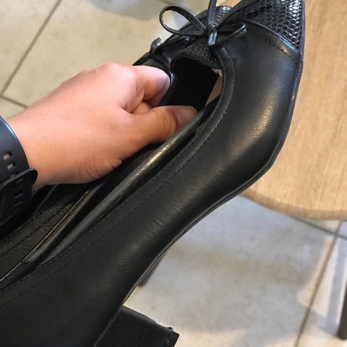 Belleli Paris pumps with square heel and leather anatomical insole, new size 40 black
