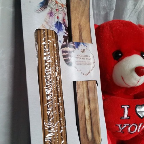 Asian Spice incense sticks new, 40 pieces with wooden holder