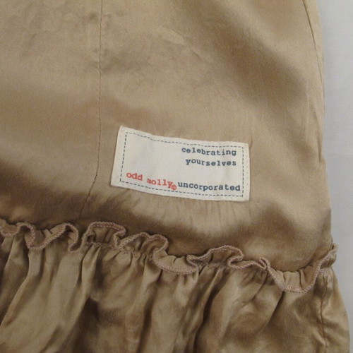 Odd Molly silk sleeveless top size S beige like new