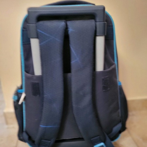 Spider-Man school bag used with wheels