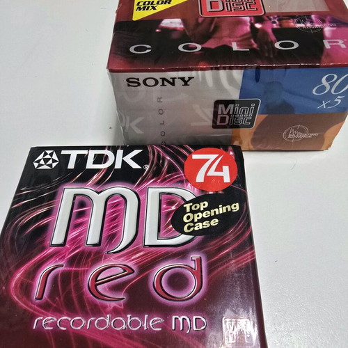 MiniDisc discs new, sealed, pack of 6 pieces