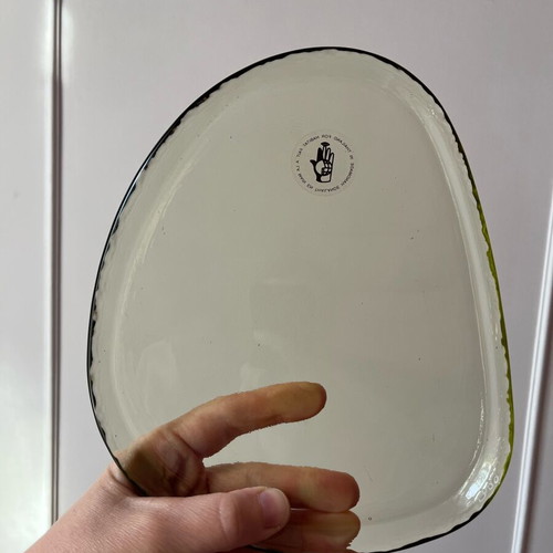 Habitat Vintage Handmade Glass Plate New