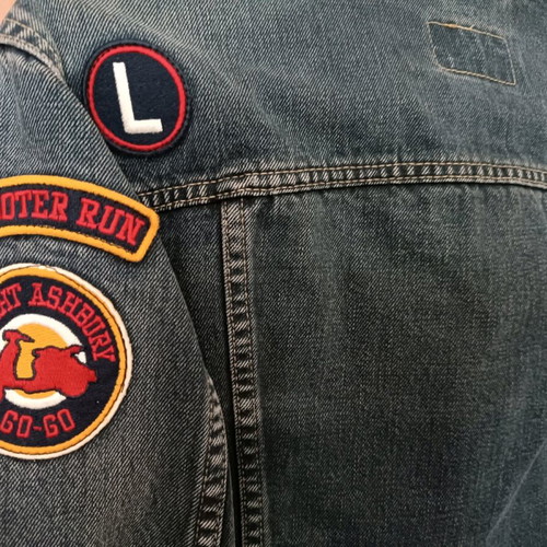 Vintage Levi's jacket used, women's blue size L