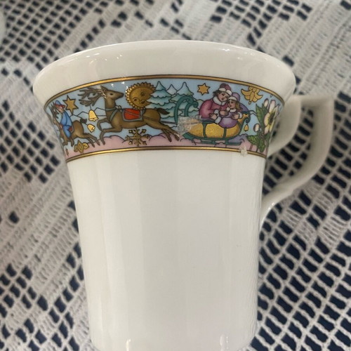 Villeroy&Boch Henrich Chine Bone Cups new, pack of 11, Christmas design
