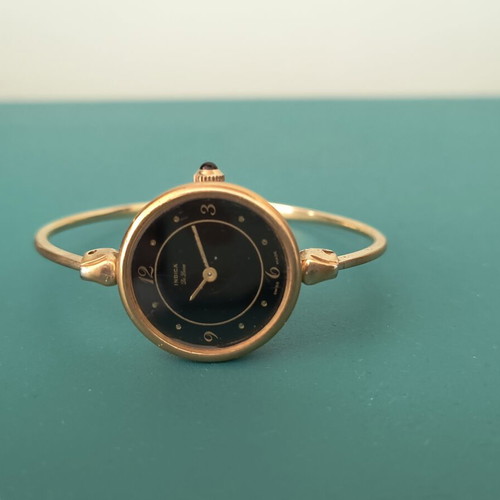 Vintage ρολόι Indica de luxe με ελβετικό μηχανισμό, επιχρυσωμένο, σαν καινούργιο