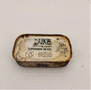 Κουτί μεταλλικό σαρδέλες Duke εποχής 1950