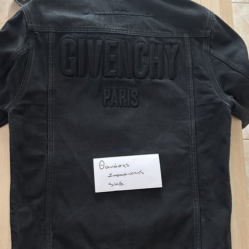Givenchy denim jacket, black, size medium