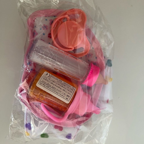Doll feeding set with cloth doll gift new