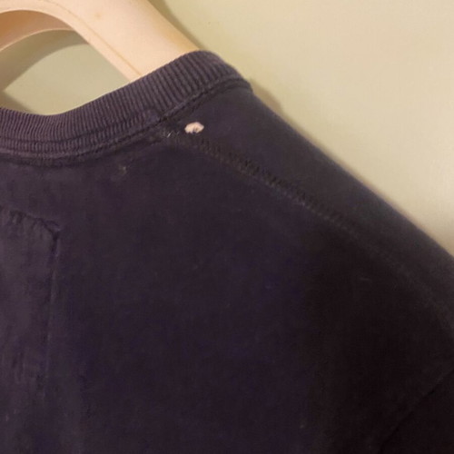 Hollister women's blue cotton t shirt like new with small hole