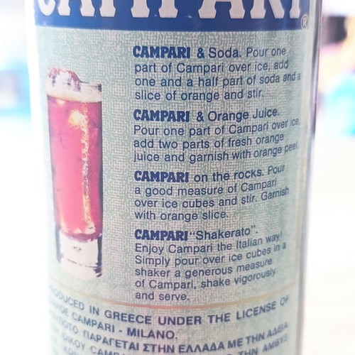 Vintage Campari Bitter bottle 1983, sealed, excellent condition