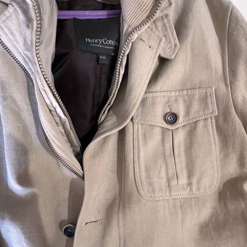 Henry Cottons jacket like new, size 50, beige, 100% cotton