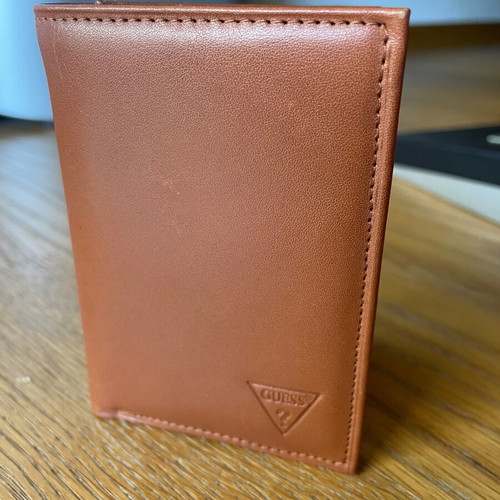 Guess wallet new leather brown in box