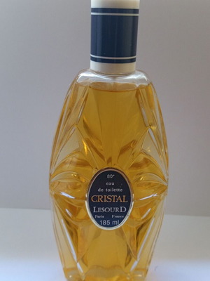 Vintage Lesourd Cristal Eau de toilette Splash 185 ml new