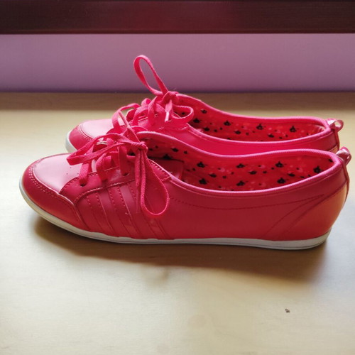 Adidas Neo red ballerina shoes size 42 like new