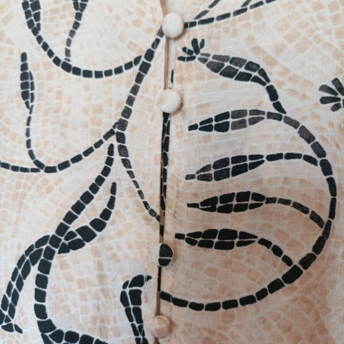 Gofre tunic dress H&M like new, white and beige, size M