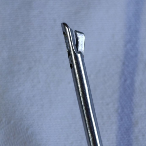 Surgical instruments used, stainless steel with gold-plated handles