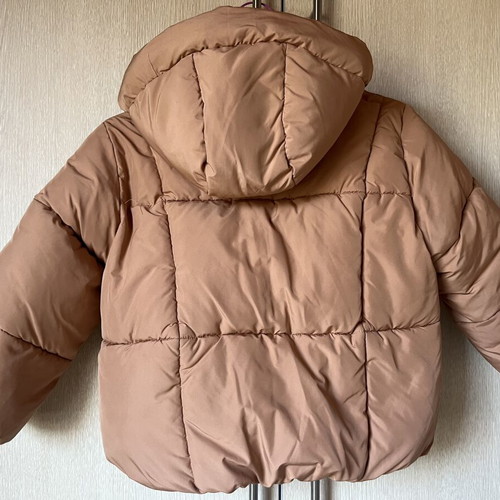 Zara beige jacket with hood for 6-7 years old girls