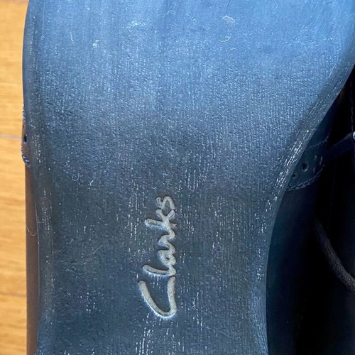 Clarks Hamble Oak Oxford shoes used, black, size 39.5