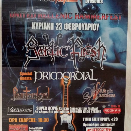 Metal Hammer poster Septic Flesh Primordial Phantom Lord Fragile Vastness 2003