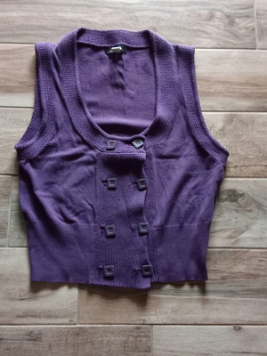 Mango purple vest used, size L