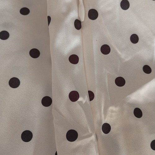 Women's skirt XL new, black and white polka dot