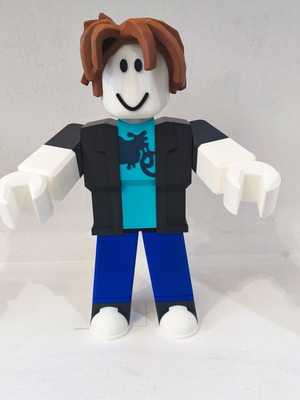 Roblox φιγούρα Bacon Hair κατόπιν παραγγελίας, 3D printed πλαστικό