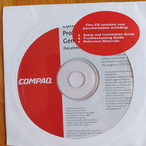Compaq CD like new, set of 2