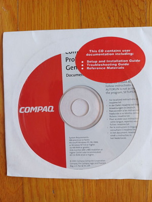 Compaq CD like new, set of 2