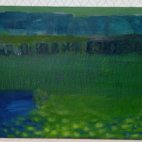 Painting like new by Lefteris Olympiou acrylic on woodtex 70x50