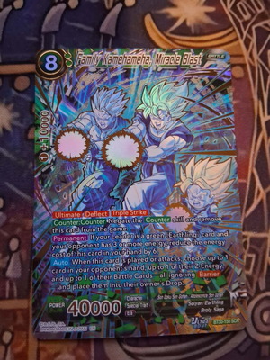 Dragon Ball Super Family Kamehameha Miracle Blast card new BT30