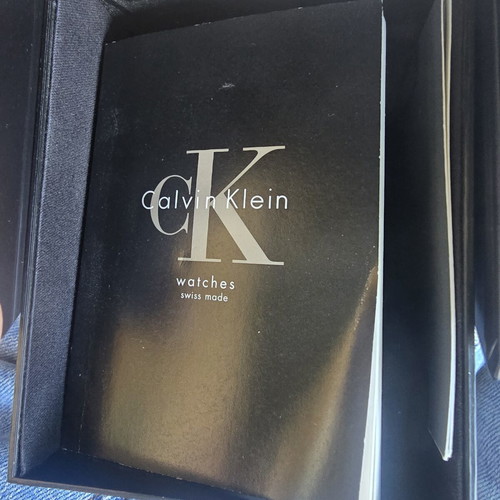 Calvin Klein watch like new, women's black with box and paperwork