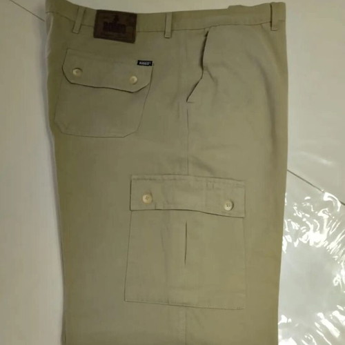 Vintage men's cargo pants Rodeo 3XL like new, light khaki