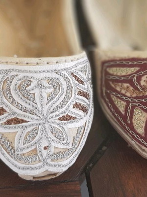 Aladdin Slippers. 2 pairs of children's shoes. Authentic from the Middle East. Aladdin Slippers.