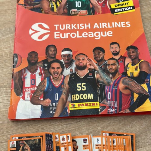 Turkish Airlines Euroleague 2024-25 Sticker Pack New 24 Pieces