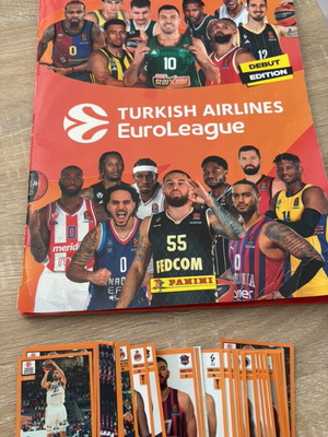 Turkish Airlines Euroleague 2024-25 Sticker Pack New 24 Pieces