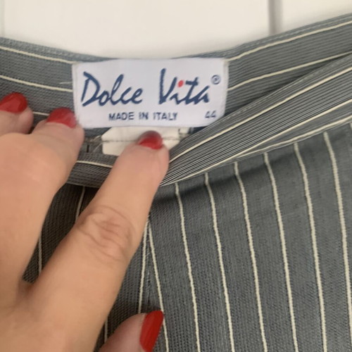 Dolce Domenica women's pinstripe suit like new, grey