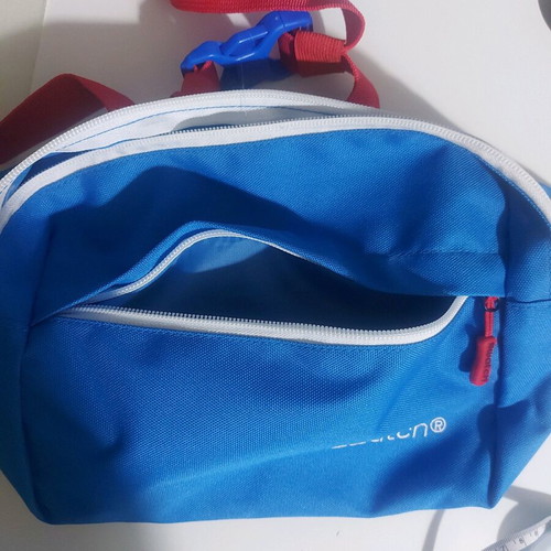 Swatch waist bag like new, blue and red