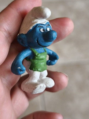 Φιγούρα Schleich Peyo Smurf The Gardener μεταχειρισμένη, συλλεκτική 1978