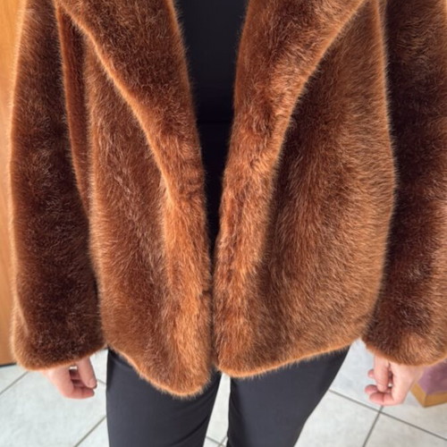 Zara ecological fur brown like new