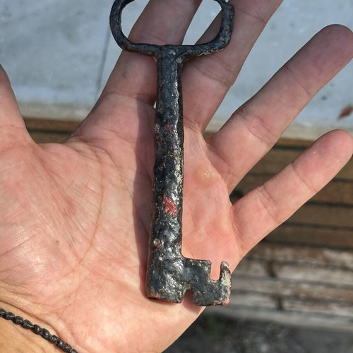 Old Large Metal Key, 12.5 cm