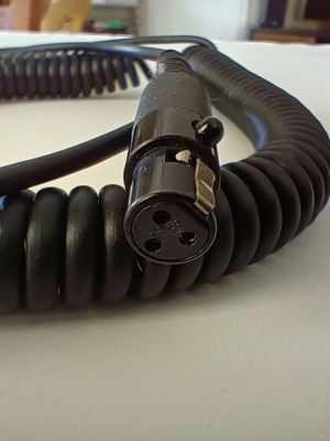 AKG Оригинален Кабел За Слушалки Спирален Mini XLR С Адаптер Като Нов