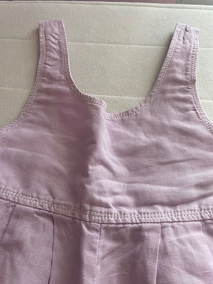 Zara linen lilac jumpsuit for girl 8 years like new