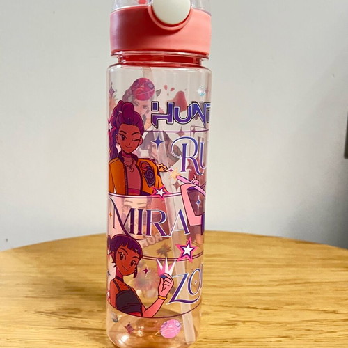 Huntrix Kids Plastic Water Bottle K-Pop Demon Hunters New