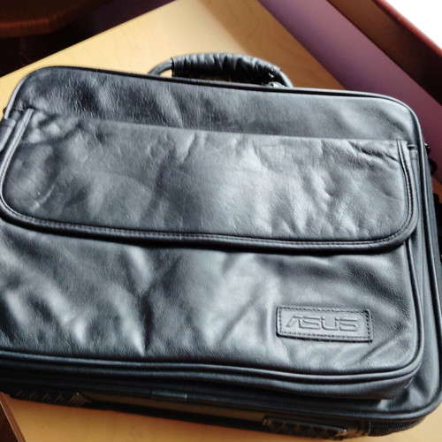 ASUS leather bag like new, men's business laptop bag