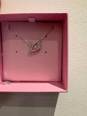 Swarovski κολιέ κύκνος καινούργιο, ασημί