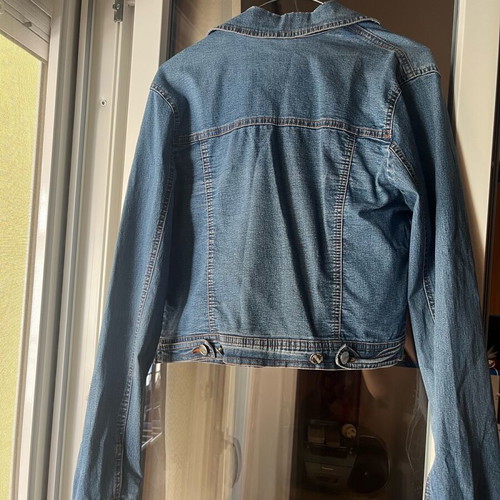 Paranoia denim jacket like new, short, medium size, light blue