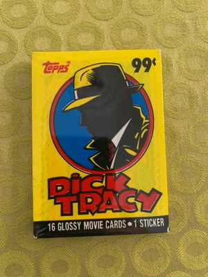 Κάρτες Dick Tracy μεταχειρισμένες, πακετάκι Topps Disney 1990
