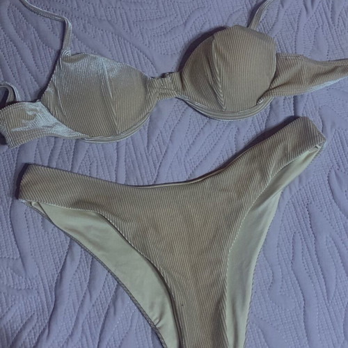Gigi swimsuit new, velvet, size M/L, beige