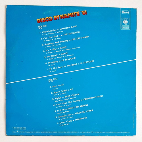 Disco Dynamite '81 vinyl record like new