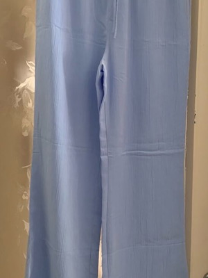 Zara Summer Pants New, M-L, Light Blue Turquoise